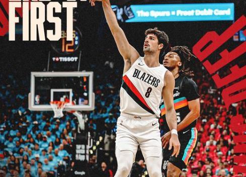 开拓者爆冷逆转马刺 文班亚马伤退系列赛1-1平