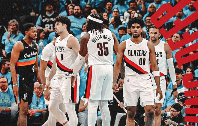 开拓者爆冷逆转马刺 文班亚马伤退系列赛1-1平