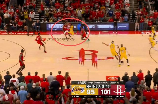 湖人绝境逆转火箭 詹姆斯关键三分定乾坤